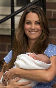 Kate Middleton Holding Royal Baby