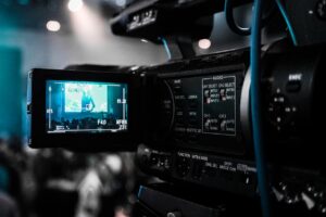 media camera behind the scenes