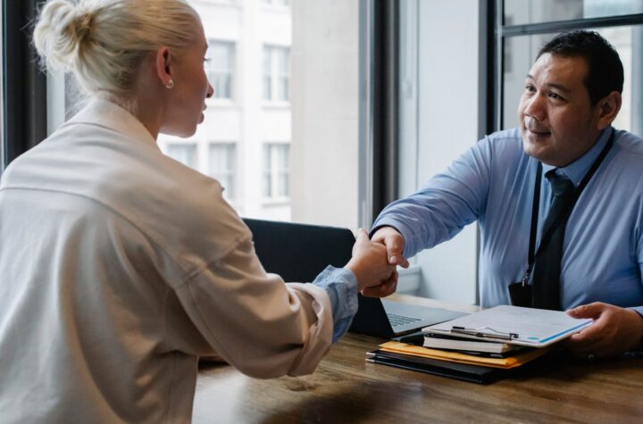 hiring hand shake